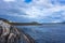 Atlantic Ocean Road, Norway. Amazing and world famous road in Norway. Norway sea landscape with bridge. Atlanterhavsvegen