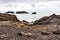 Atlantic ocean volcanic beach in Iceland