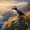 Atlantic Puffin  Made With Generative AI illustration