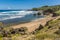 Atlantic rollers arrive on the shore of Bathsheba Beach on the Atlantic coast of Barbados