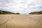 Atlantic sandy beach in Galicia Spain.