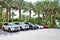 The Atlantis the Palm hotel and luxury off-road cars