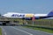 Atlas Air Boeing B747 jumbo plane taxiing on a bridge to Polderbaan