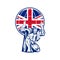 Atlas Carrying Globe British Union Jack Flag