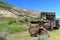 Atlas Coal Mine National Historic Site at East Coulee on the Red Deer River near Drumheller, Alberta, Canada