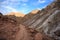 Atlas Mountains. Mountain walking hiking trail.