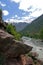 Atlas mountains and waterfall. MOROCCO.