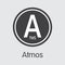 Atmos Digital Currency Coin. Vector Coin Image of ATMS.
