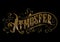 ATMOSFER word lettering custom style