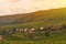 Atmosphere Landscape of romantic Europe small village with vineyard village