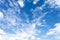 Atmosphere of the sky and clouds above the mountains of the Mekong River at Chana Dai cliff.