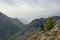 Atmospheric mountain landscape. View of Lovcen National Park, Montenegro