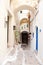 Atmospheric narrow streets in the historic center of Sperlonga