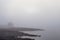 An Atmospheric Portencross Castle Covered in a Freezing Mist com