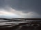 Atmospheric summer storm on a beach