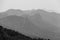 Atmospheric view of Pentadaktylos mountain peaks viewed from Kan