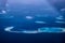 Atolls of the Maldives from above