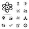 atom, atomic icon. Genetics and bioenginnering icons universal set for web and mobile