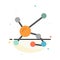 Atom, Biochemistry, Biology, Dna, Genetic Abstract Flat Color Icon Template