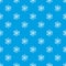 Atom with electrons pattern seamless blue