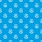 Atom energy pattern vector seamless blue