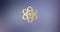 Atom Gold 3d Icon