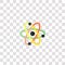 atom icon sign and symbol. atom color icon for website design and mobile app development. Simple Element from nuclear energy
