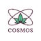 Atom with nature Science. Cosmos. Environmental Protection. Vector illustration.