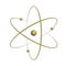 Atom orbit symbol icon