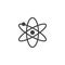Atom structure vector icon