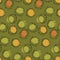 Atomic age 50s vibes concept seamless pattern