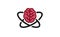 Atomic Brain Logo Vector Design Illustration
