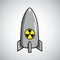 Atomic Nuclear Bomb Vector Illustration