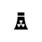 Atomic Nuclear Power Plant Flat Vector Icon