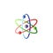 Atomic orbitals vector icon