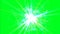 Atomic rays on green screen
