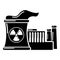 Atomic reactor icon, simple style.