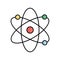 Atomic Vector icon which can easily modify or edit