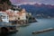 Atrani. City view at sunset. Campania. Italy