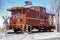 ATSF Sante Fe Caboose 999789 is on display at the Sante Fe Prairie Nature Preserve