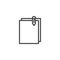 Attach Document file line icon
