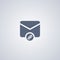 Attach mail, Envelope, vector best flat icon