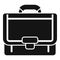 Attache briefcase icon simple vector. Office case