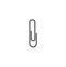 attachment clip icon. attachment clip vector on white background