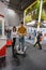 Attendee tests Segway displayed at CeBIT