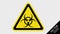 Attention Biohazard Warning Sign - Vector Illustration - Isolate