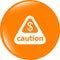 Attention caution sign icon with dollars money sign. warning symbol