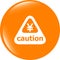 Attention caution sign icon with yen money sign. warning symbol