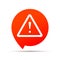 Attention danger sign caution alert icon logo. Attention vector alert exclamation