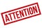 Attention Grunge Rubber Stamp, Vector Illustration